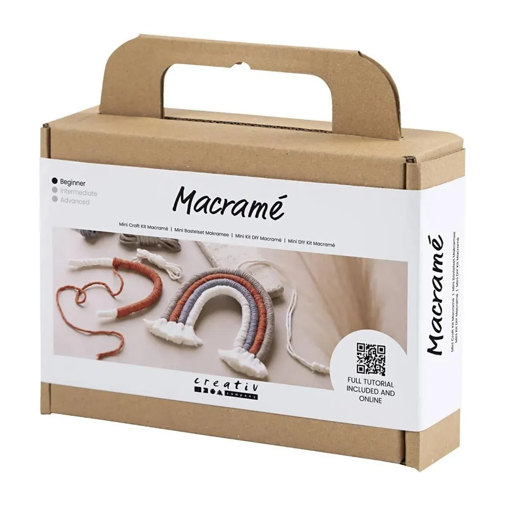 Kit Macramè Arcobaleno Fai da Te: Materiali Completi e Istruzioni Online