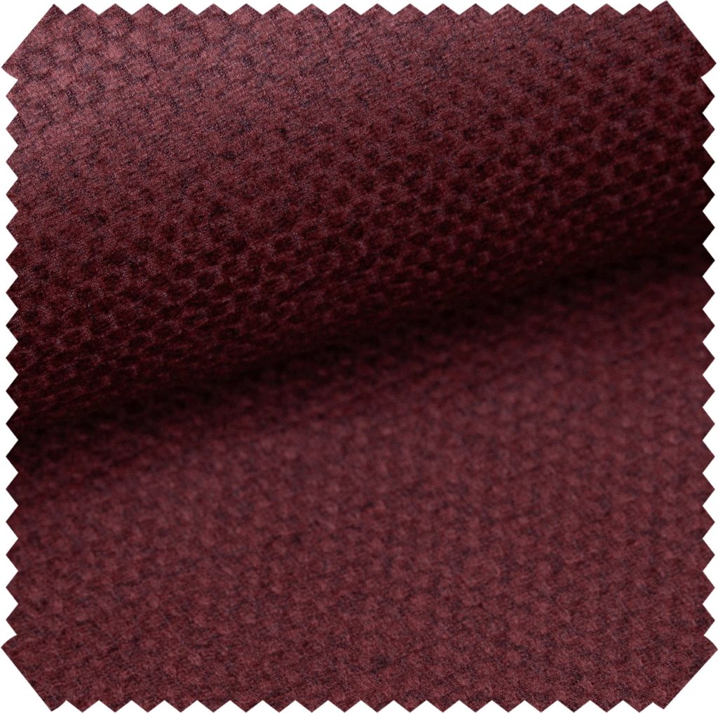 novely NASSAU - Samtweicher Polsterstoff - Möbelstoff mit Wabenstruktur - Bezugsstoff in Woll-Optik - Meterware 1lfm - Farbe: 02 Bordeaux
