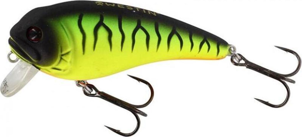 Westin Fat Bite Floating - Wobbler, Farbe:Firetiger, Länge/Gewicht/Laufverhalten/Tauchtiefe:8cm / 24g / schwimmend / 0.3-0.8m