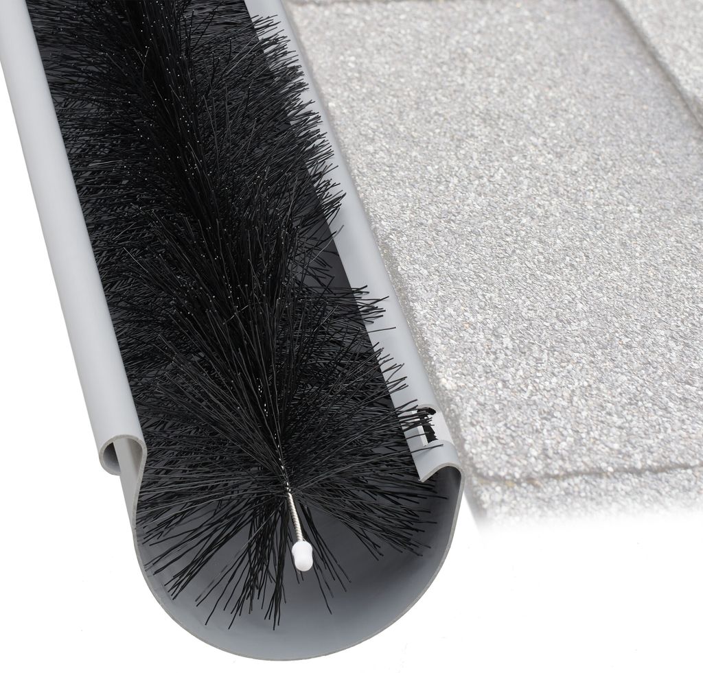 relaxdays Dachrinnenbürste 10 cm