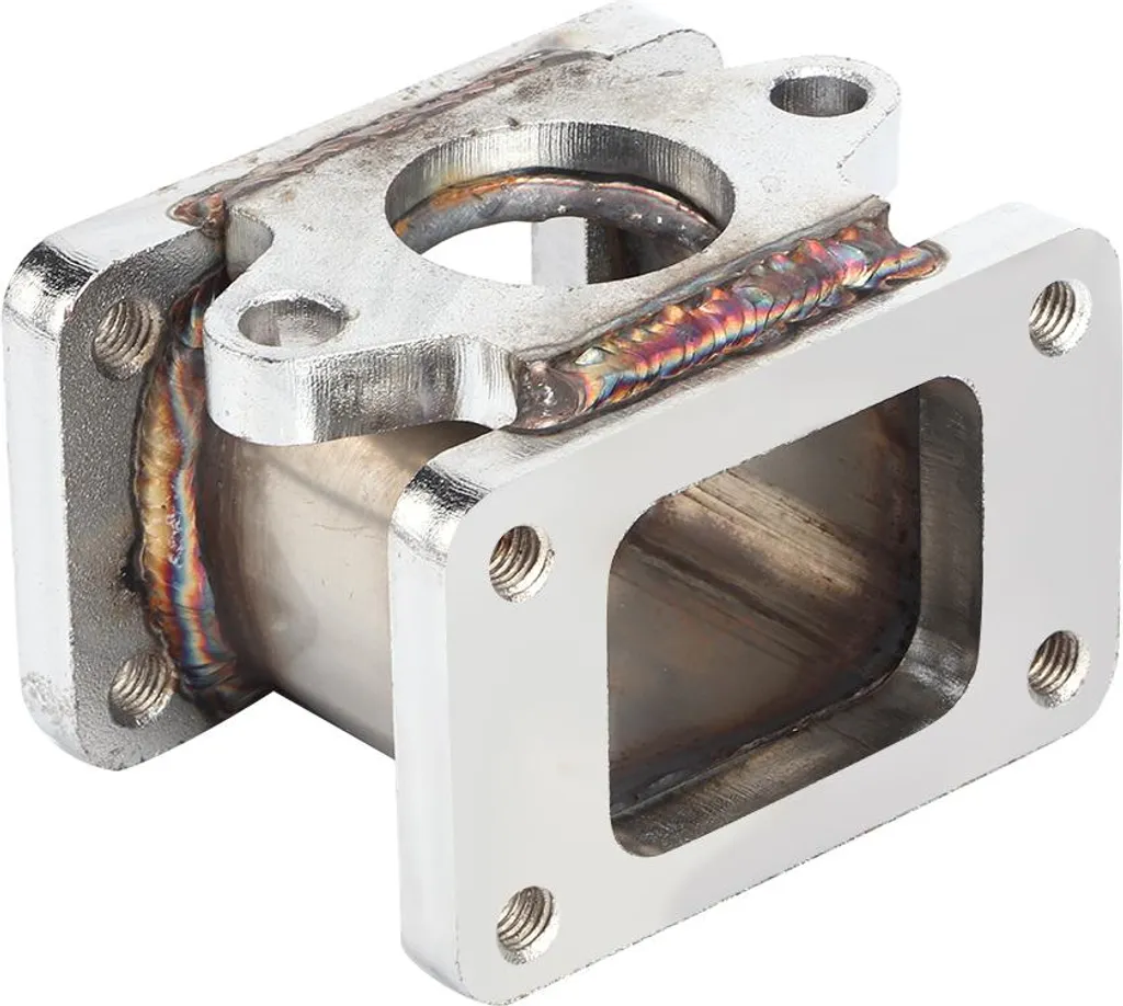 Adaptateur bride d'échappement T25 vers T2 en acier inox haute qualité