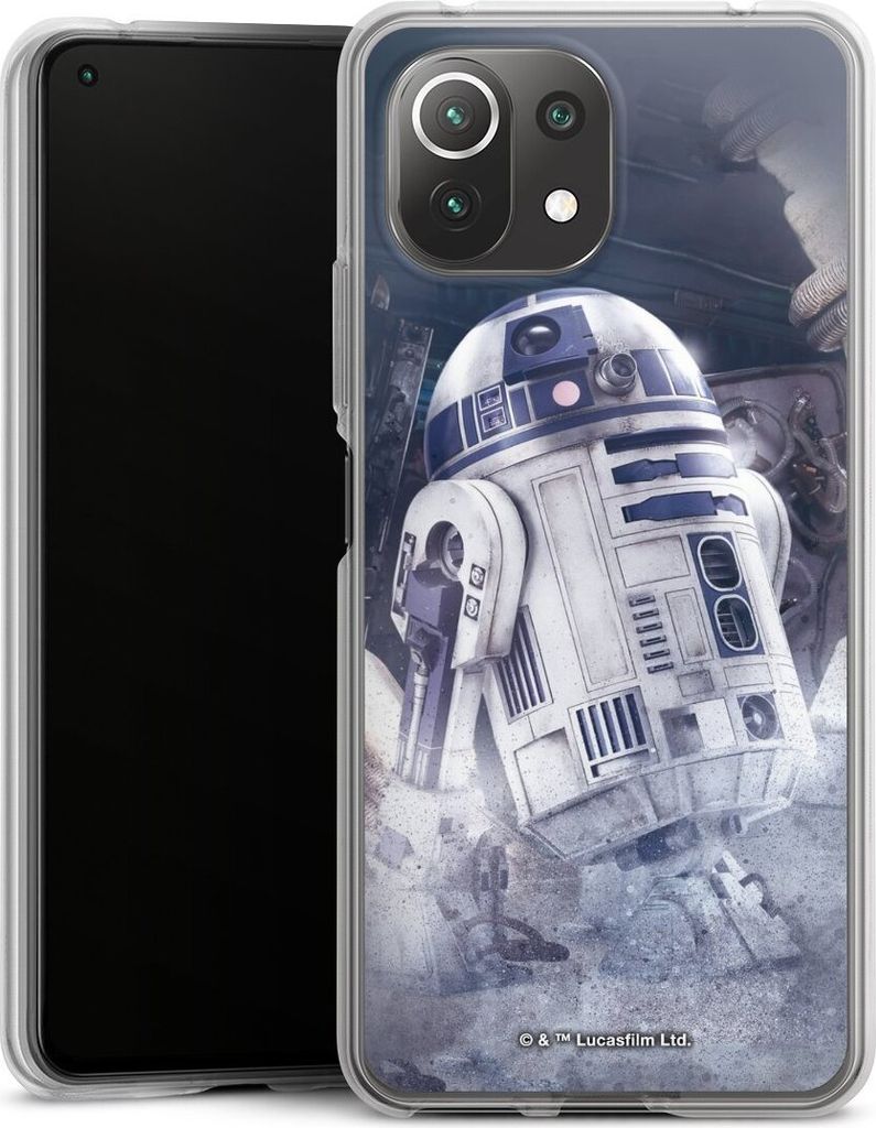 DeinDesign Handyhülle für Xiaomi Mi 11 Lite 5G Silikon Hülle Case Smartphone Schutzhülle Fanartikel Roboter Star Wars
