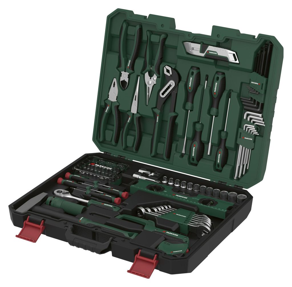 PARKSIDE® Werkzeugkoffer, 90-teilig Produktbild 
