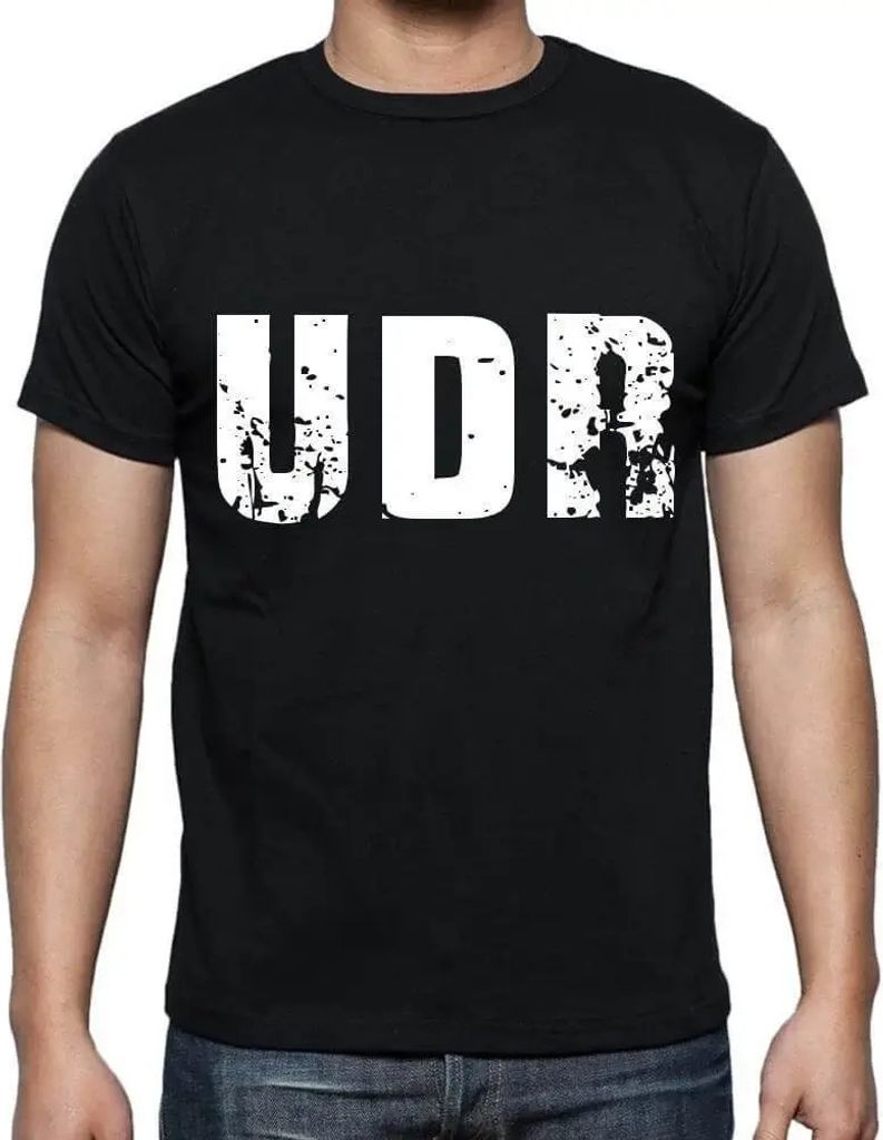 Herren Grafik T-Shirt Udr Öko-Verantwortlich Vintage Jahrgang Kurzarm Lustige Druck Geburtstag Geschenk Mann