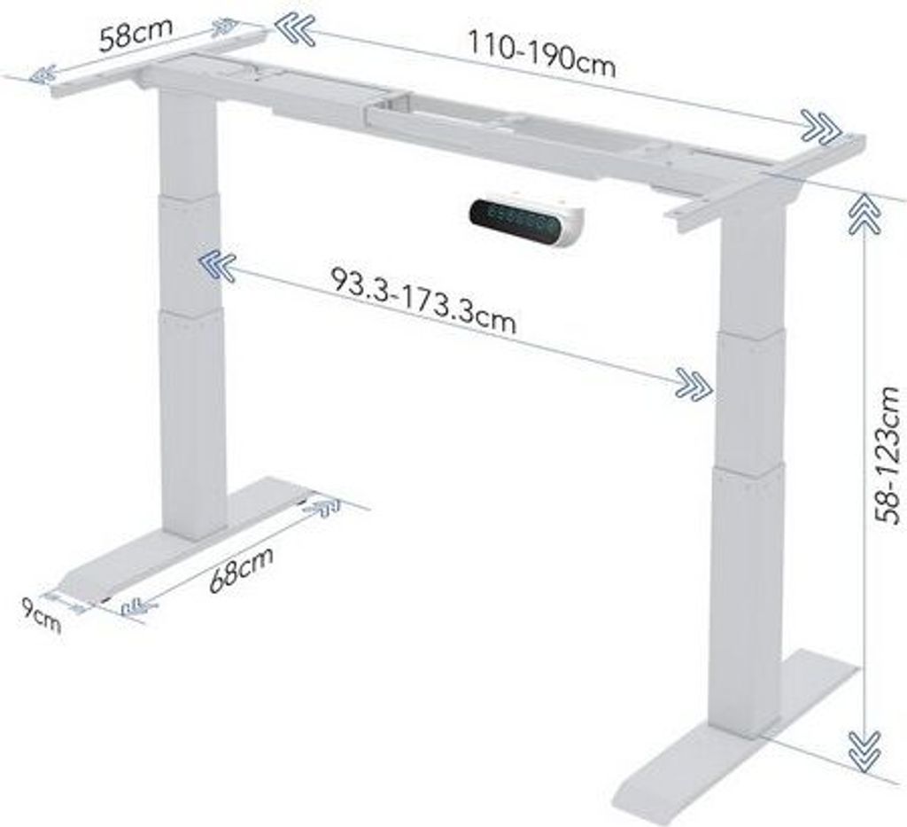 FLEXISPOT Schreibtisch PREMIUM E6 Höhenverstellbarer Produktbild 7
