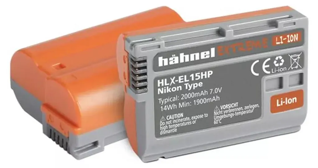 Batterie Rechargeable HLX-EL15HP Hähnel Extreme pour Reflex Nikon Z