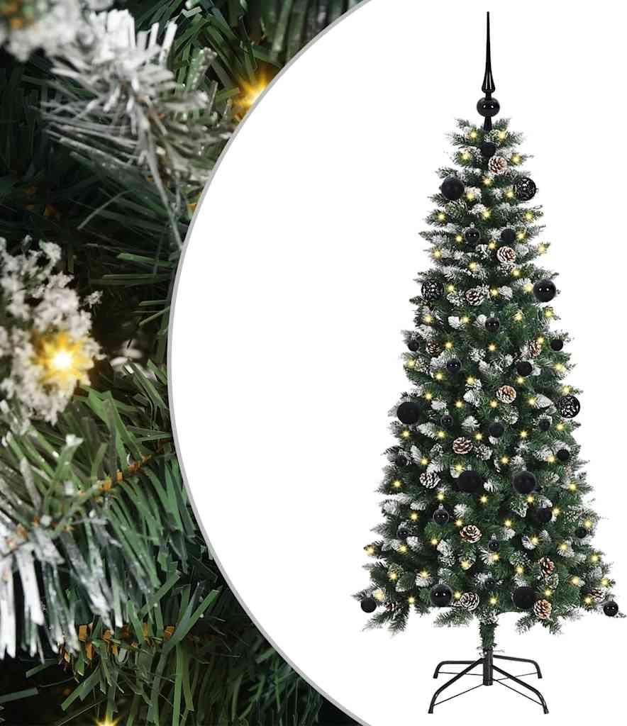 vidaXL Künstlicher Weihnachtsbaum mit 150 LEDs mit Ständer Grün 150 cm