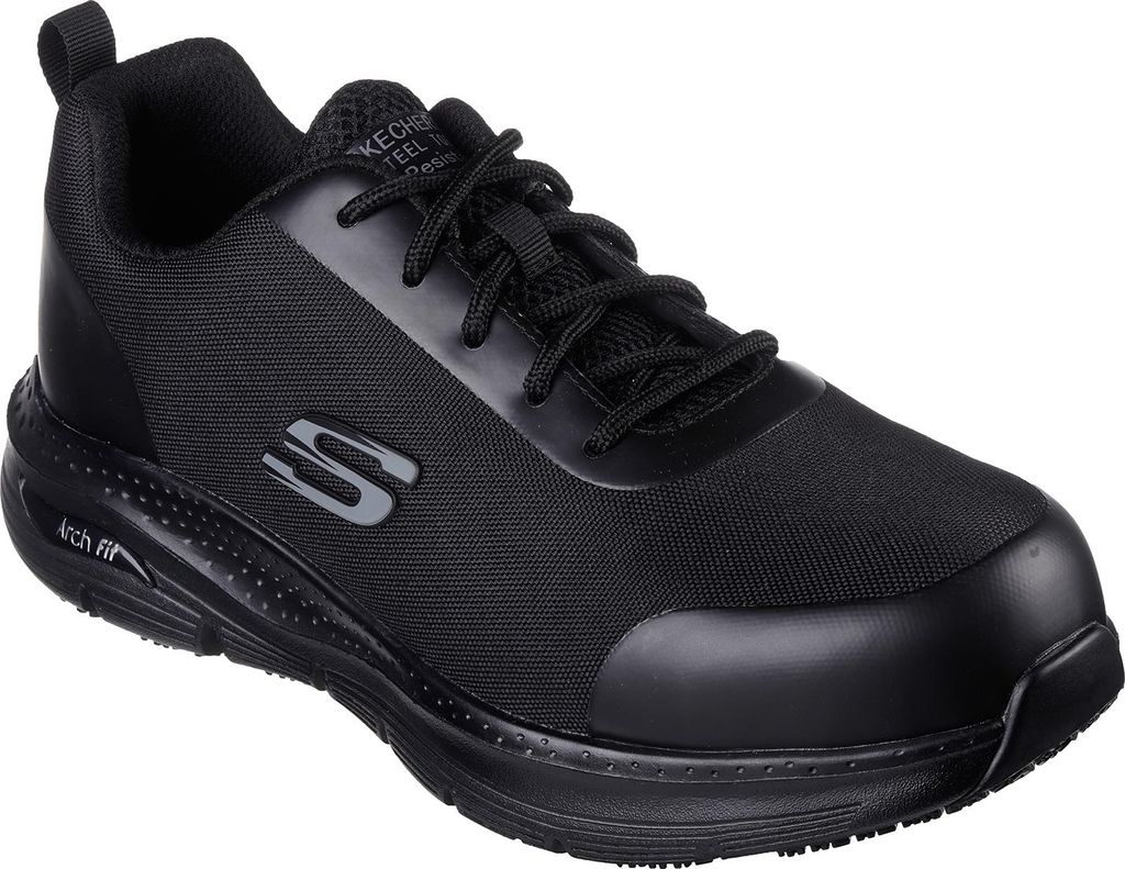 Skechers Herren Sicherheitssneaker SR-RINGSTAP ARCH FIT 200086EC BBK schwarz, Schuhgröße:43 EU