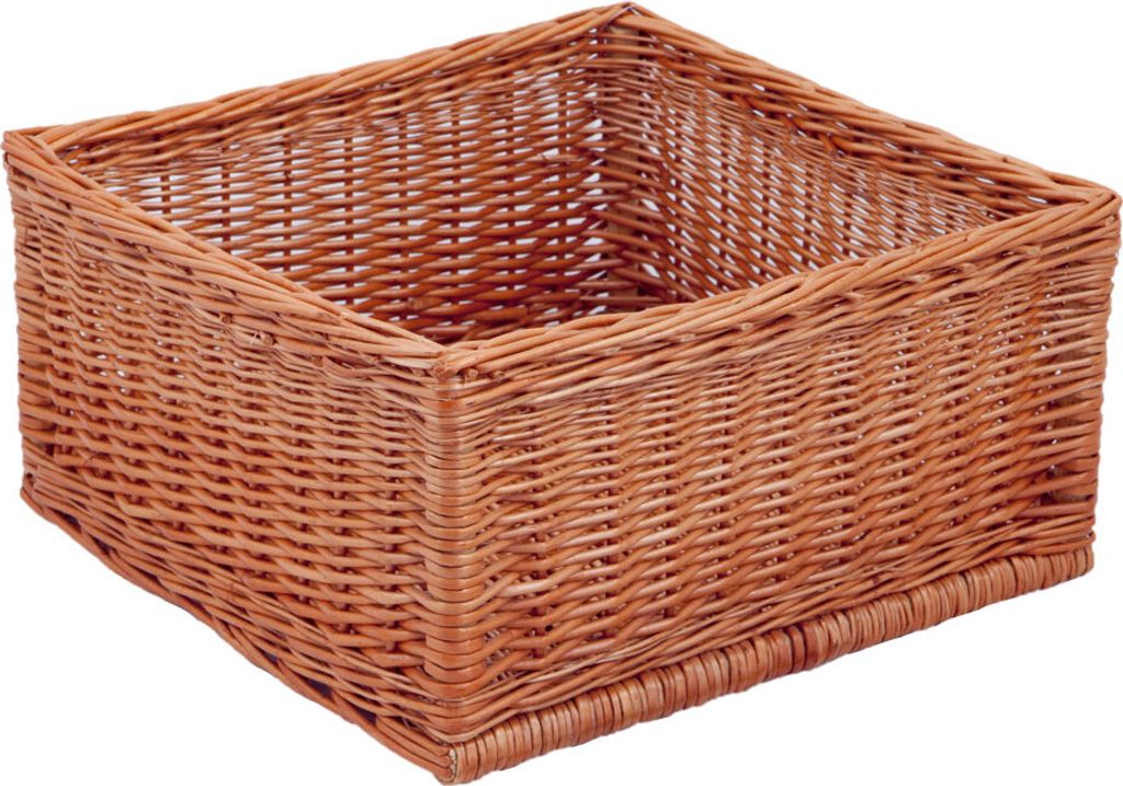 Auslagekorb, naturbraune Weide, T 40cm x B 40cm x H 20cm Produktbild 