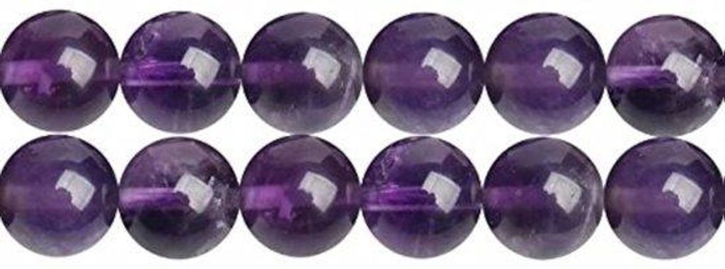Amethyst-Effektlampe mit Naturkristall, 8mm-Paarlampe, 38cm Länge, ca. 48 Stück in einer Vitrine.