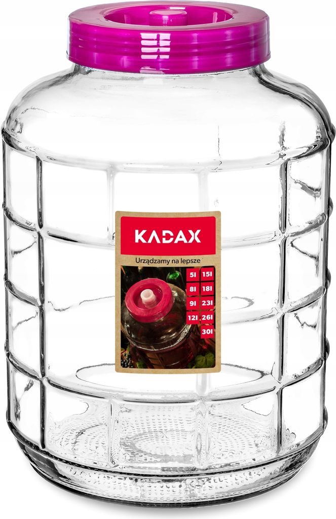 KADAX fermentačný karboš "Fenis", sklenený karboš s Obrázok produktu 