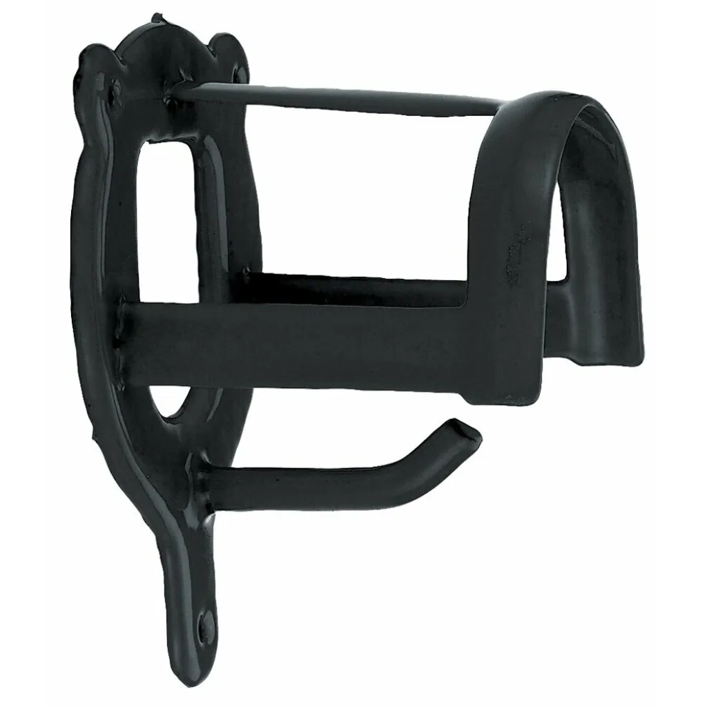 Supporto per Snaffle in Metallo Nero | Porta Filetto Professionale per Selleria