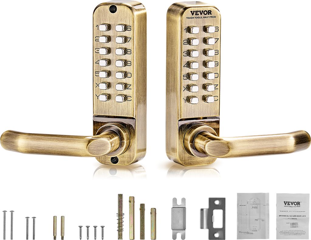 VEVOR Mechanisches schlüsselloses Türschloss, Zahlenschloss Produktbild 