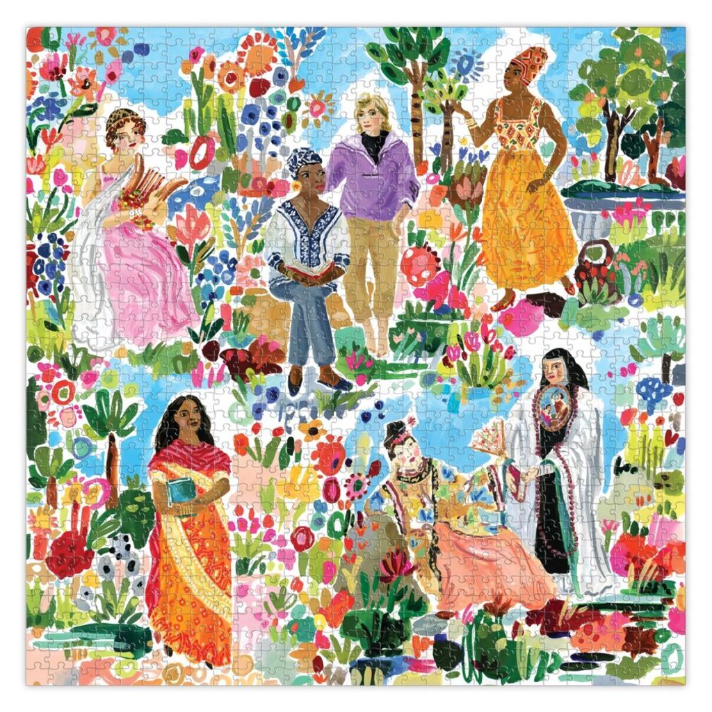 EEBOO Quadratisches Puzzle Garten der Dichter 1000 Teile