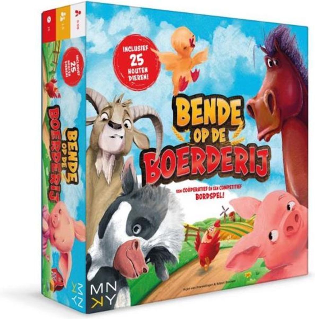 MNKY Entertainment Brettspiel Bauernhof-Chaos für Kinder