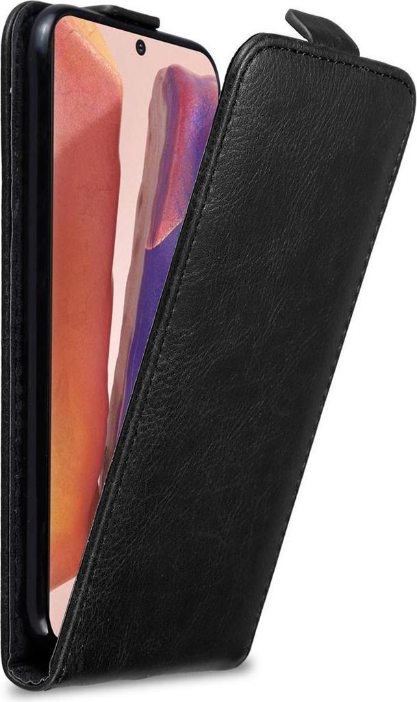 Cadorabo Hülle für Samsung Galaxy NOTE 20 PLUS Schutz Hülle in Schwarz Flip Etui Handyhülle Case Cover