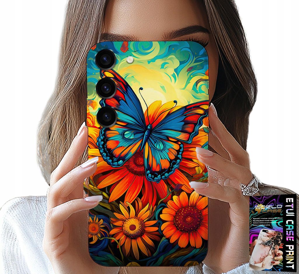 Hülle Für Samsung Galaxy S23 Plus - Schmetterlinge Schmetterlinge Blumen Rosen Hülle