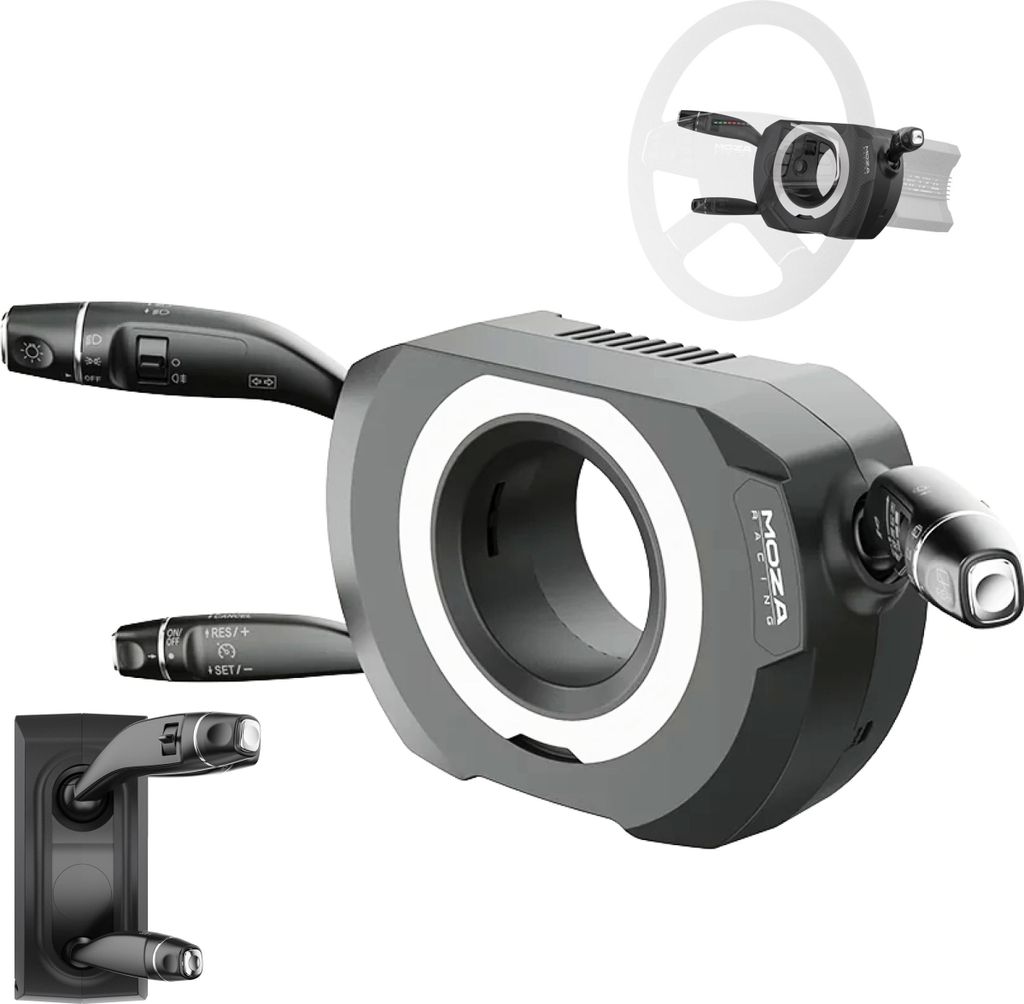 Moza Racing RS065, stuurconsole, zwart, aluminium, staal, Productafbeelding 