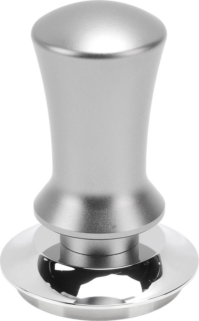 Kaffeestampfer Kaffeepulver Presse Hammer Edelstahl Konstanter Druck für Kaffee Zubehör Silber 51mm