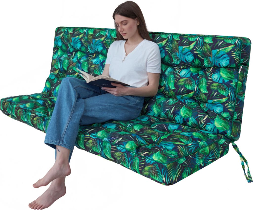 Gartenkissen „Pola“ – 180×105 cm – wasserabweisend, UV-beständig, für Schaukel & Bank | Pillowprim