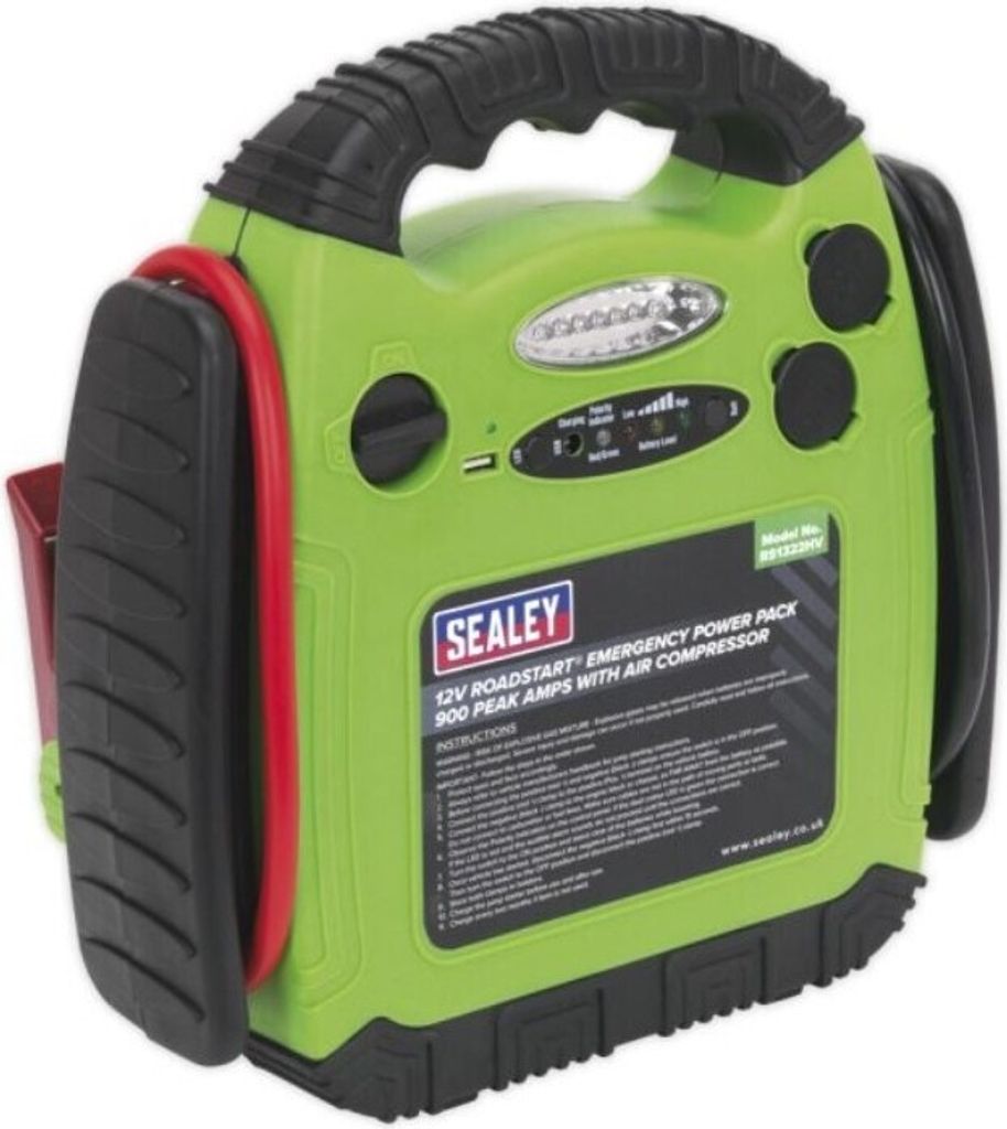 SEALEY Auto Starthilfe Ladegerät Booster für PKW 900A