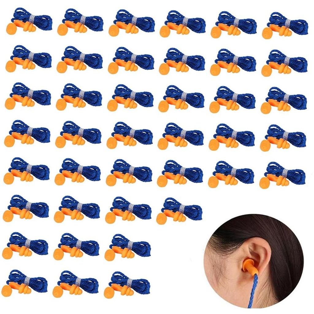 Tappi auricolari in silicone, confezione da 40 paia – Immagine del prodotto 