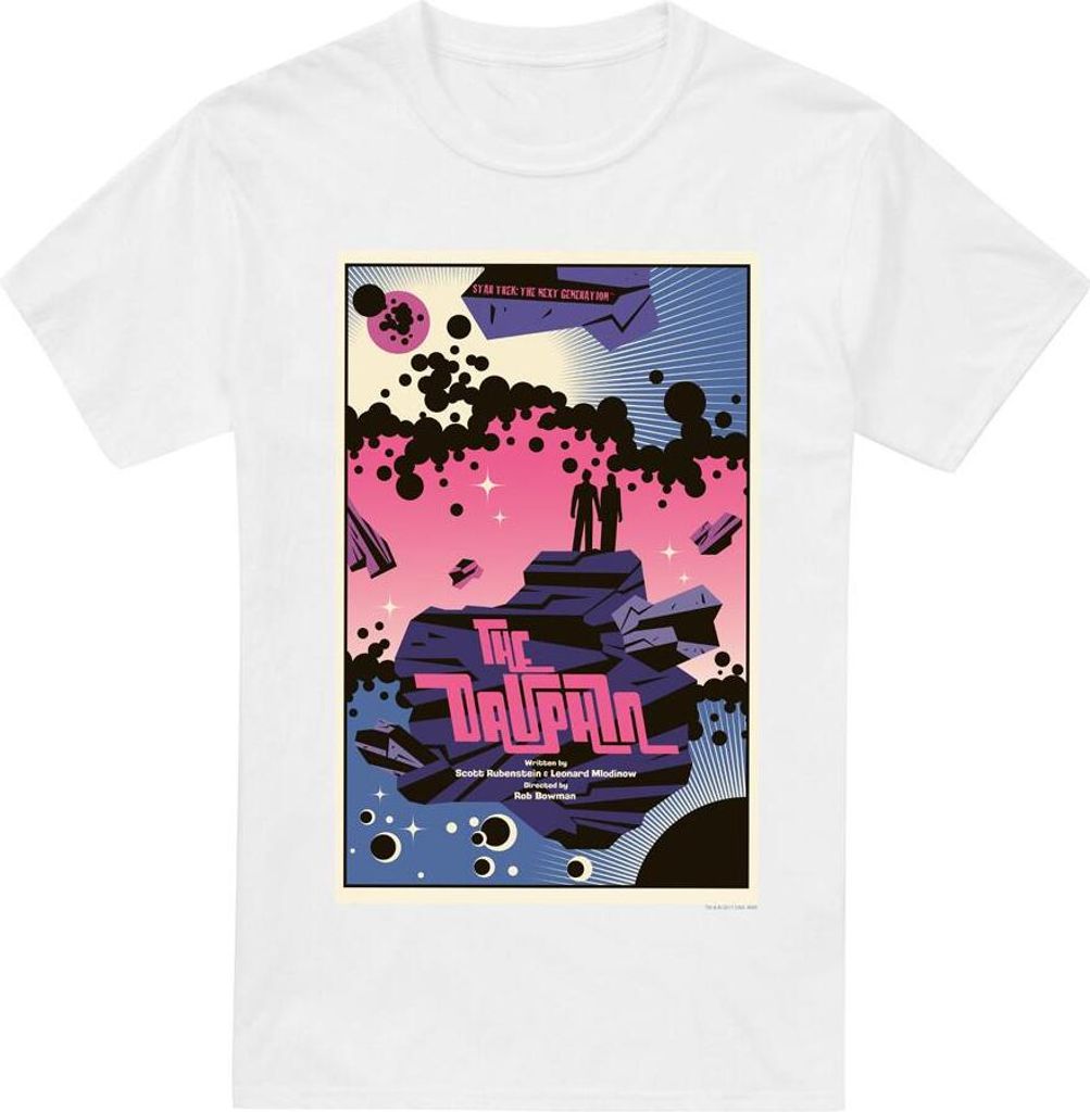 Star Trek - "The Next Generation Season 2 Episode 10" T-Shirt für Herren TV14022 (3XL) (Weiß)