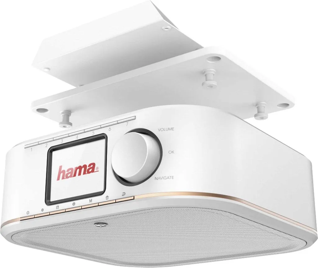 Radio numérique Hama DR350 blanc FM DAB DAB+ montage sous meuble