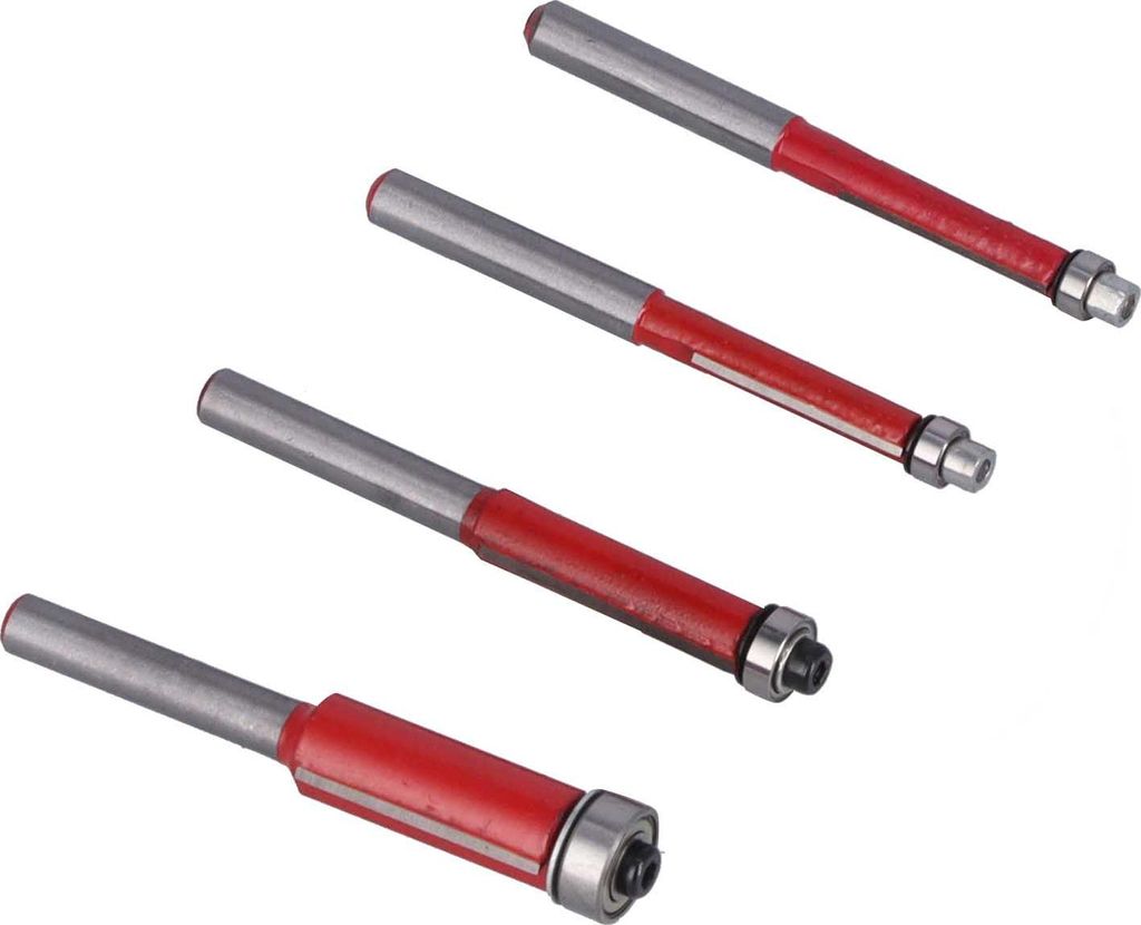 4pcs/Set Holzbearbeitung Schnittkopf mit Lager mit gerader Messer Holzarbeiter Werkzeug