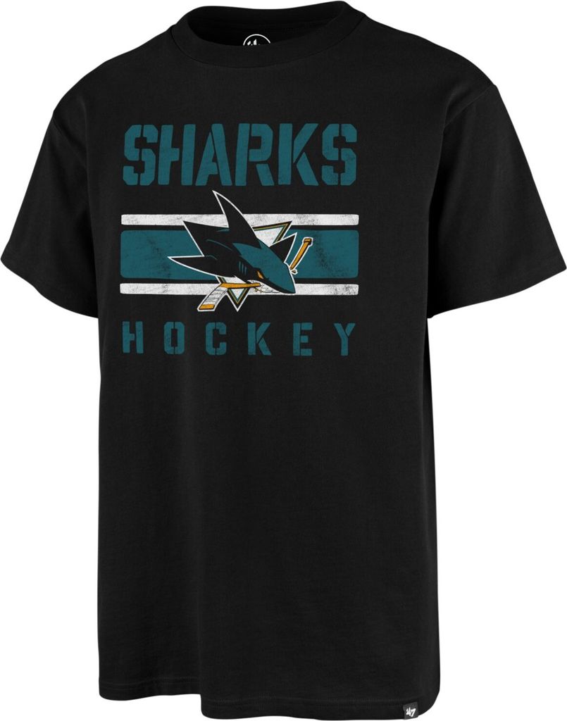 47 Brand NHL Shirt - DISTRESSED San Jose Sharks - S