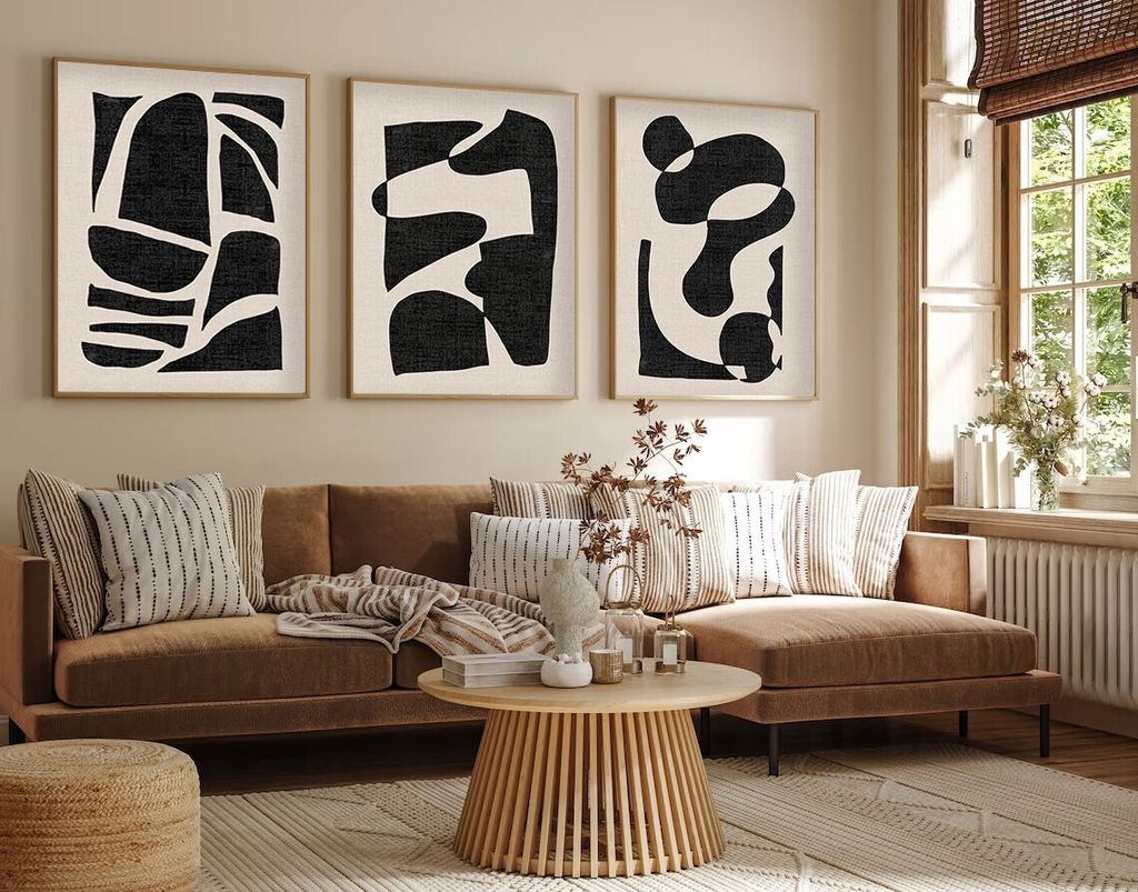 Wallity, Huhu201 - 50 x 70, Dekorativní obraz v rámu z MDF Obrázek produktu 