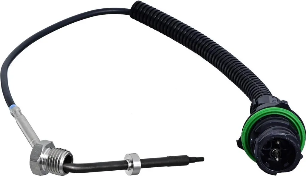 Sensore temperatura gas di scarico avvitato a 2 poli con cavo da 300 mm HELLA per MB ACTROS e altri modelli
