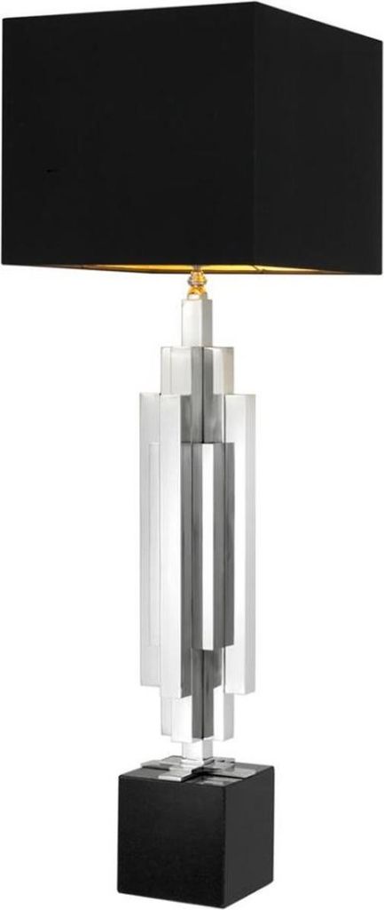 Casa Padrino Luxus Tischleuchte 16 x H. 110 cm - Designer Tischlampe