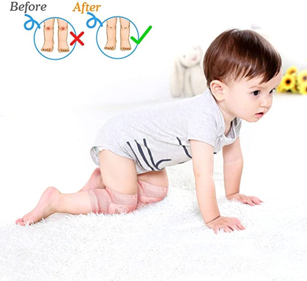 Baby Knieschoner Krabbelhilfe Knieschutz für Strumpfhose & Hose Baby 5 Farben 
