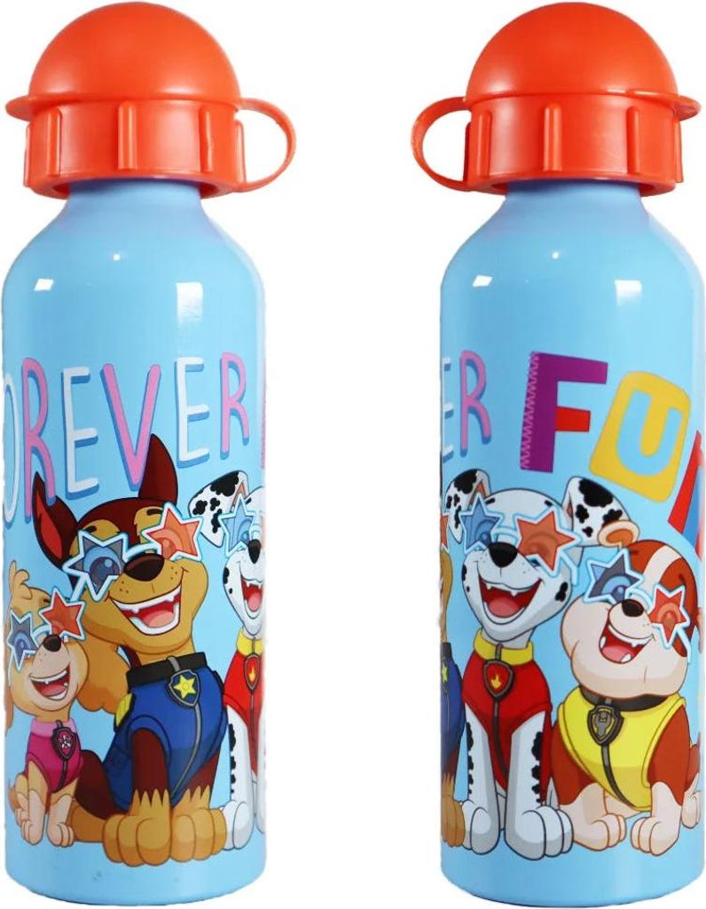 Paw Patrol Kinder Aluminium Wasserflasche Trinkflasche Produktbild 
