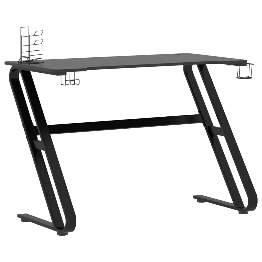 Bureau de Jeu Stable Noir 110x60 cm - Fini les Bureaux qui Tremblent