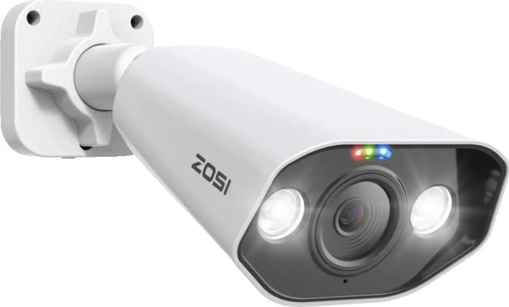 Telecamera di sicurezza, risoluzione 5MP, audio bidirezionale, telecamera aggiuntiva da 8MP