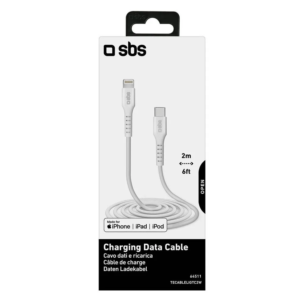 sbs TECABLELIGTC2W sbs Lightning/USB C Kabel 2,0 m - 7