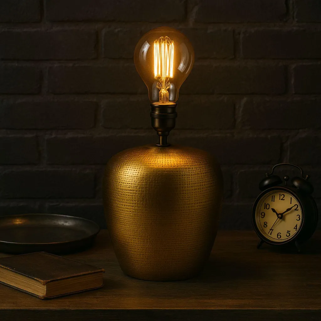 Marrakesch set di 2 lampade da tavolo vintage XXL lampada da comodino alta 39 cm | lampada da tavolo decorativa boho lampada in soggiorno camera da letto e camera dei bambini | lampada da tavolo Camden oro attacco E27 lampada - 5