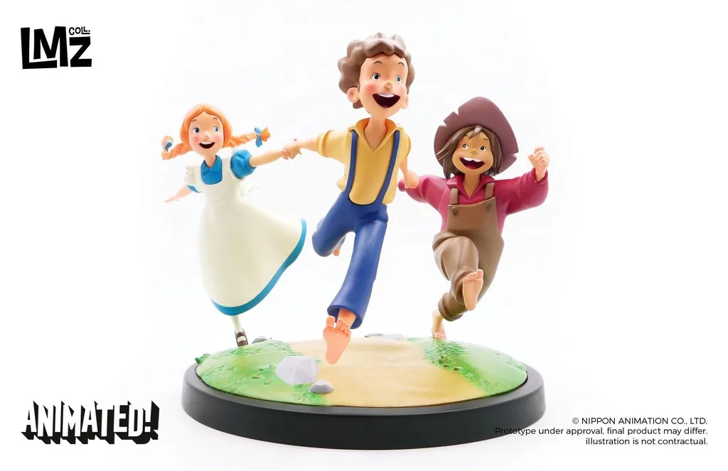 Décoration nostalgique Tom Sawyer - Statue trio animée pour vitrine