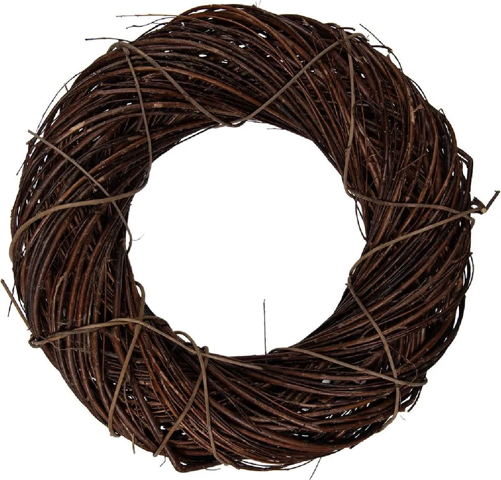 Couronne de l'Avent en bois de rotin naturel Ø 50 cm déco de Noël