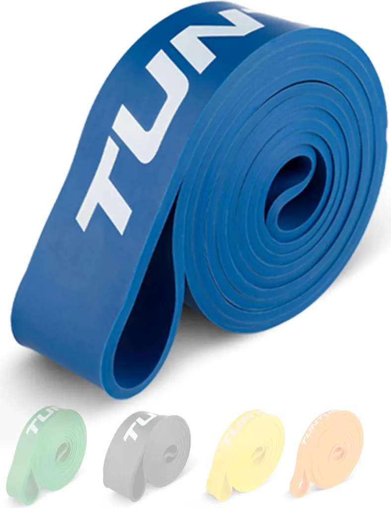 Élastique de Fitness Power Band Heavy Bleu pour Musculation et Crossfit