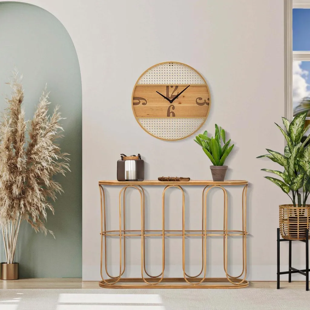Console étroite Samui en rotin et métal pour optimiser les petits espaces - 14