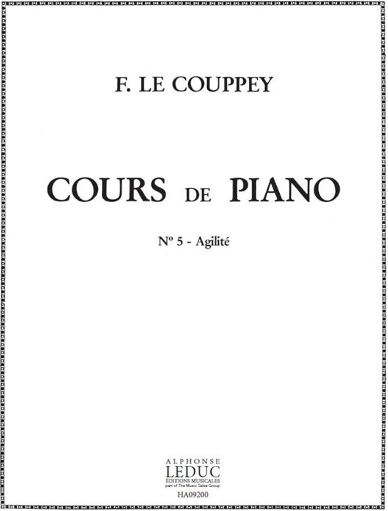 Cours de piano vol.5 agilite