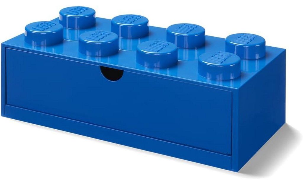 LEGO Schreibtischbox 8 mit Schublade - blau Produktbild 