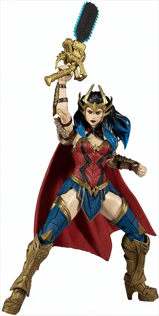 Wonder Woman Death Metal Figurine avec Tronçonneuse et 22 Articulations