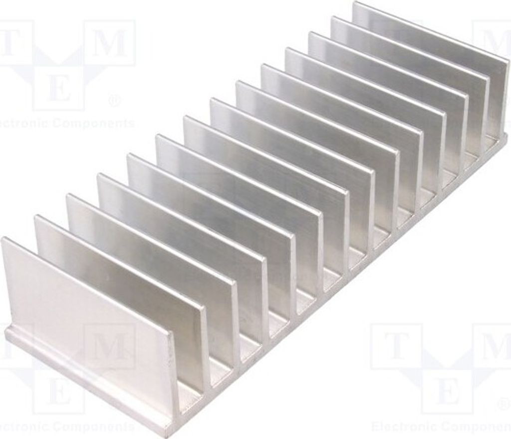 1x Radiator: geprägt H: 35mm roh Kühler gerippt Aluminium L: 60mm W: 165mm