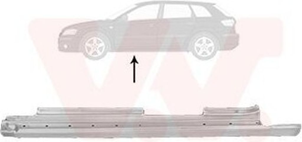 VAN WEZEL 0332103 Schweller Reparaturblech Einstiegblech Links für AUDI A3 Sportback (8PA)