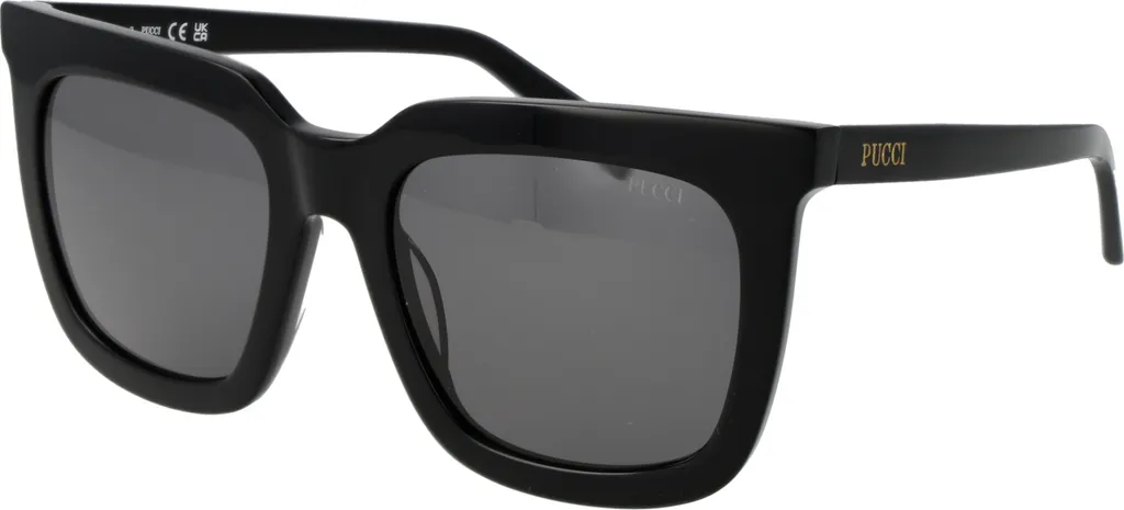 Lunettes de soleil Pucci EP0201 en acétate noir verres haute protection