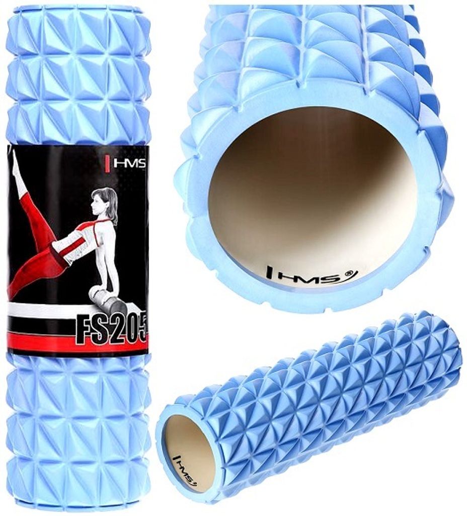 Fitness válec HMS FS205 45 cm, modrý Obrázek produktu 7